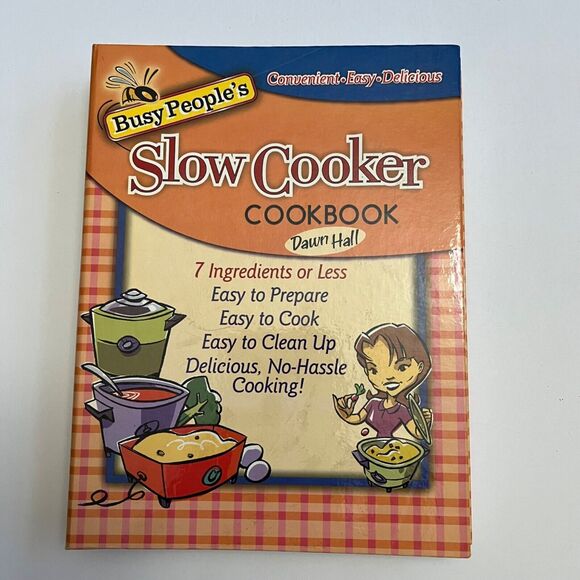 Cookbook Busy People's Slow Cooker Cookbook Hardcover Spiral Bound - Picture 1 of 13